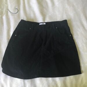 Black corduroy skirt